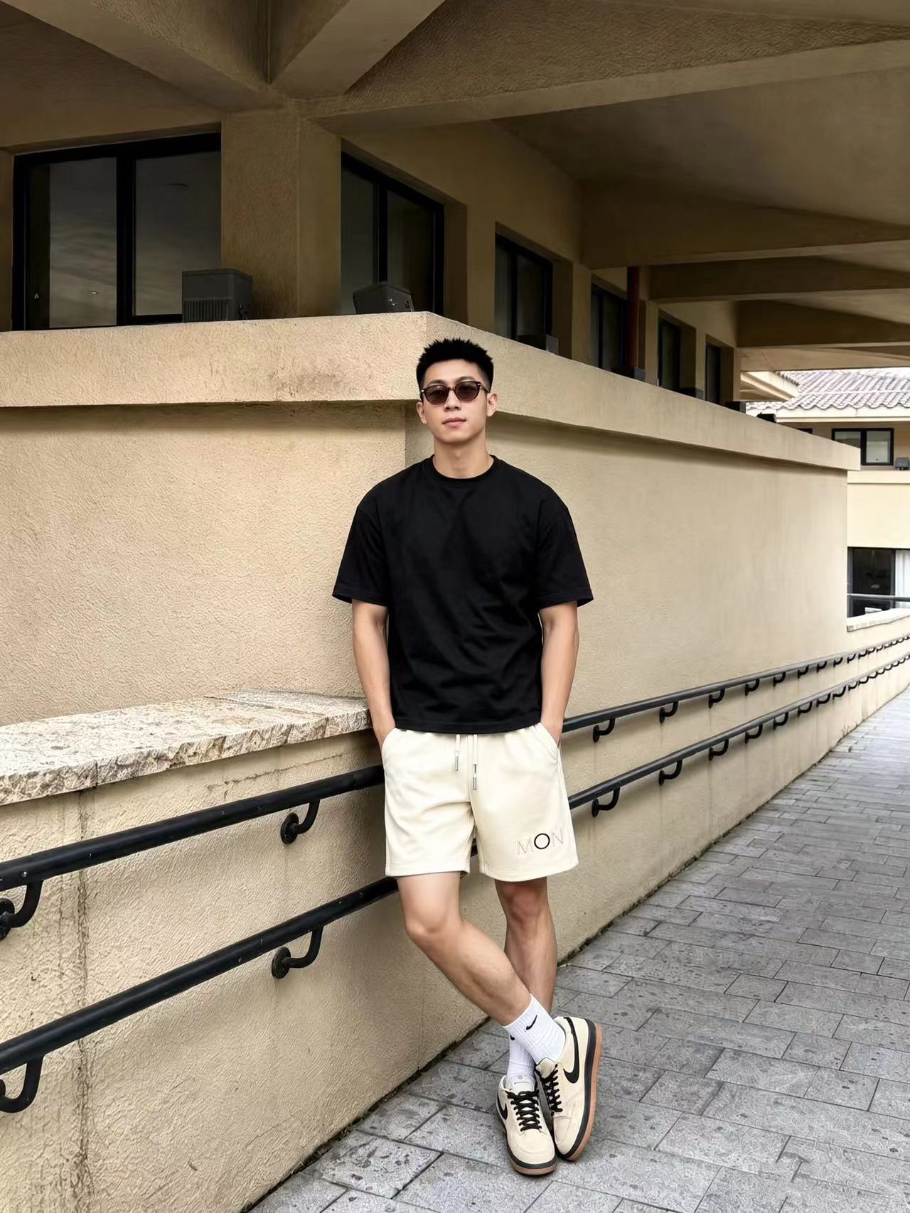Moncler 2026SS New Embroidered Logo Shorts