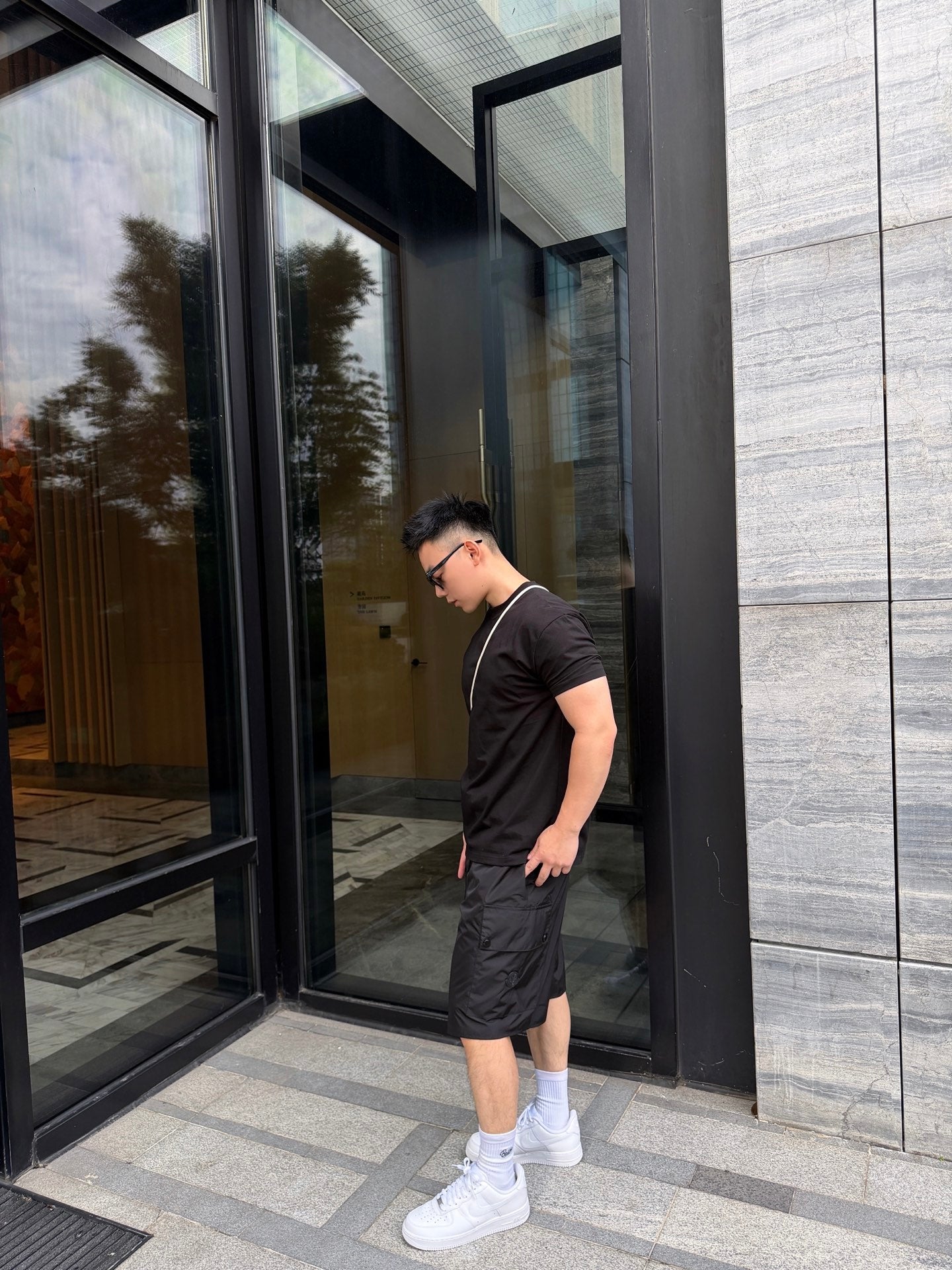 MONCLER MC Logo Patch Pocket Shorts