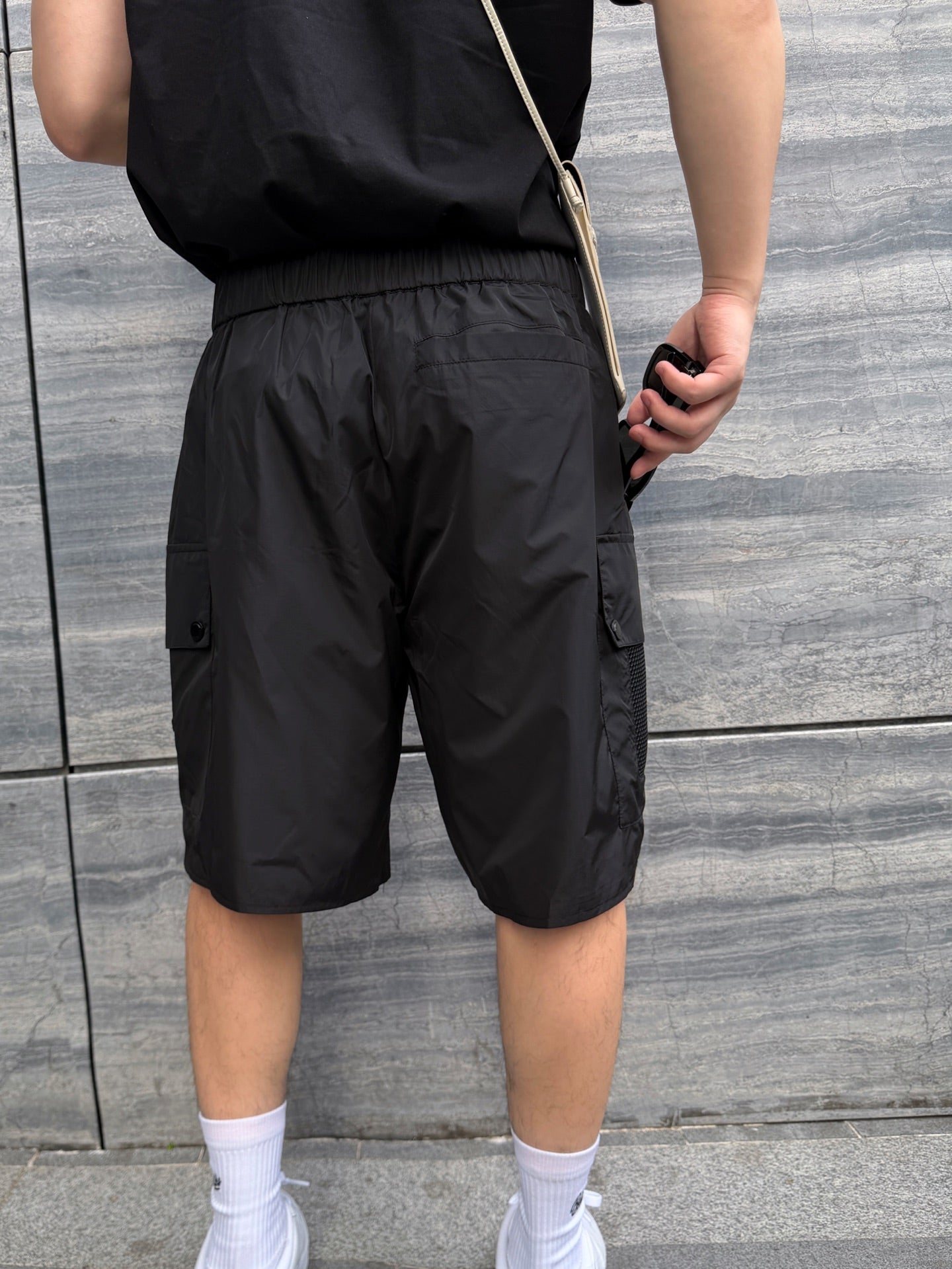 MONCLER MC Logo Patch Pocket Shorts