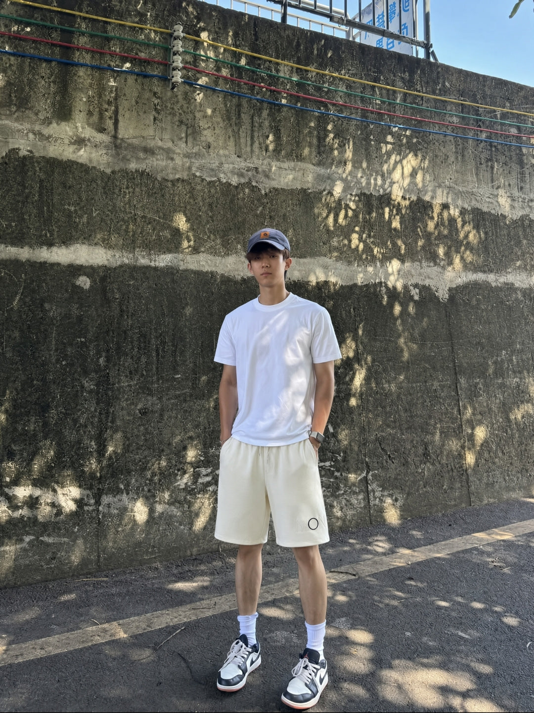 Moncler 26SS New Embroidered Logo Casual Couple Shorts
