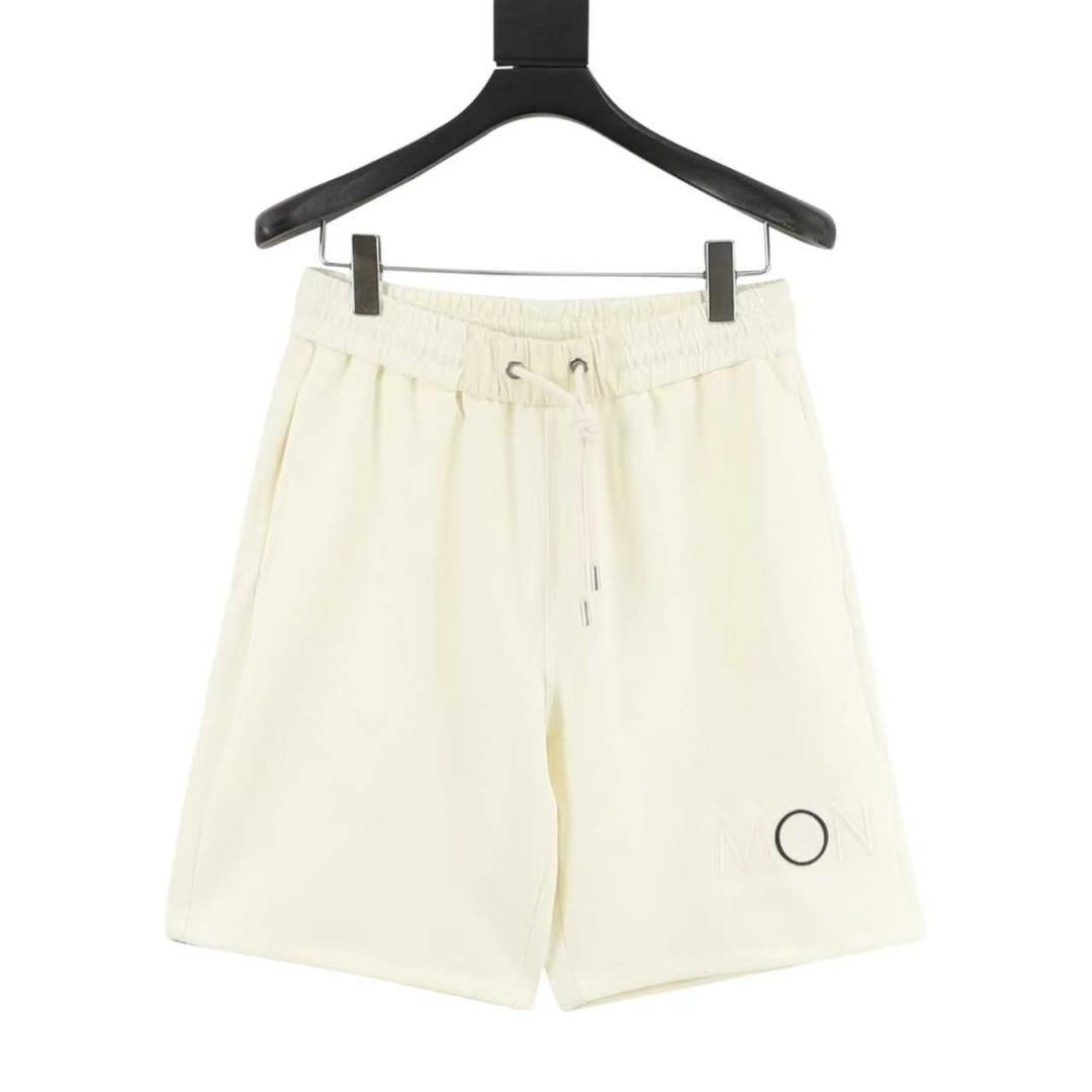 Moncler 26SS New Embroidered Logo Casual Couple Shorts