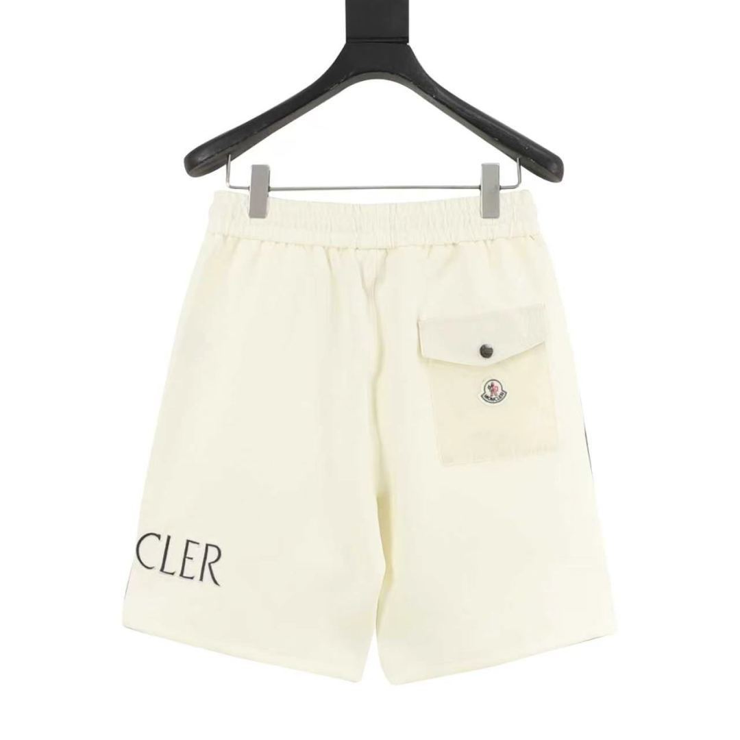 Moncler 26SS New Embroidered Logo Casual Couple Shorts
