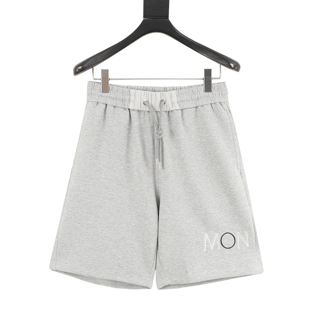 Moncler 26SS New Embroidered Logo Casual Couple Shorts