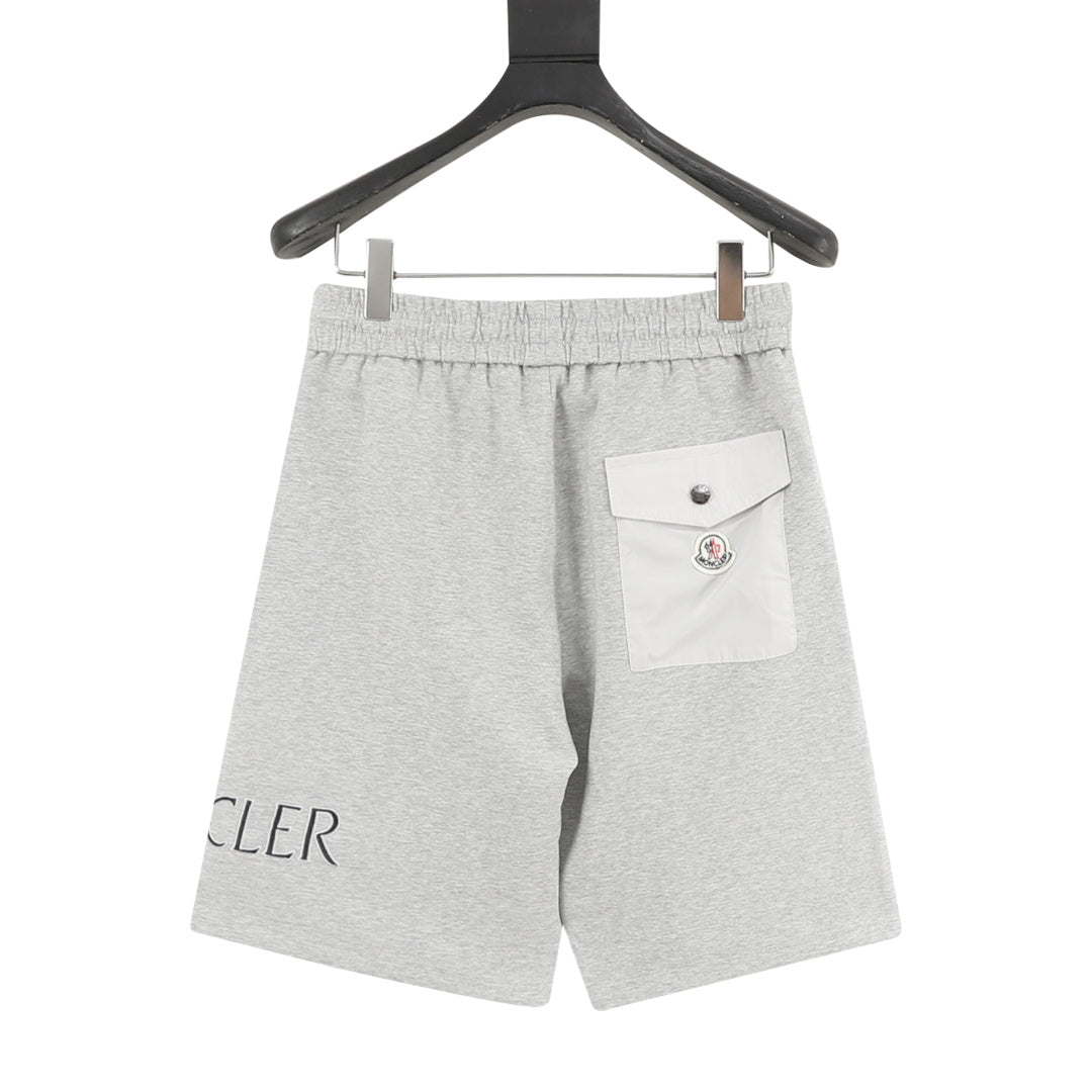 Moncler 26SS New Embroidered Logo Casual Couple Shorts