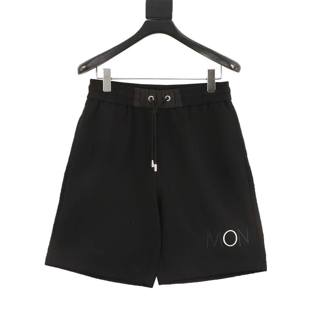 Moncler 26SS New Embroidered Logo Casual Couple Shorts
