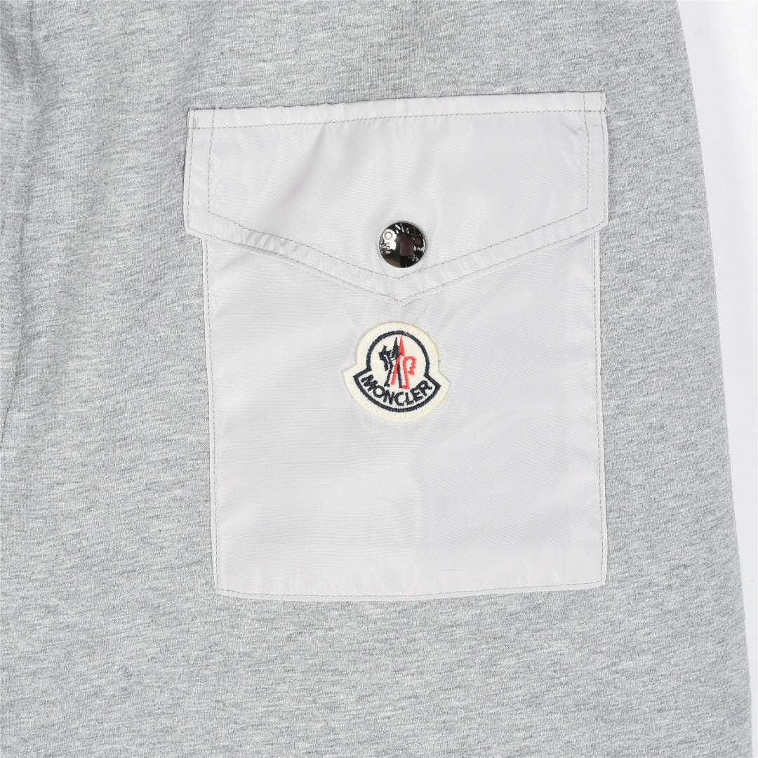 Moncler 26SS Shorts with Side Letter Logo & Back Pocket Badge Embroidery