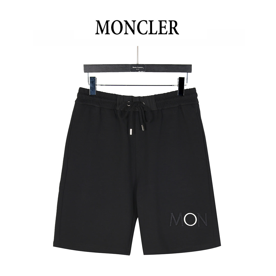 Moncler 26SS Shorts with Side Letter Logo & Back Pocket Badge Embroidery