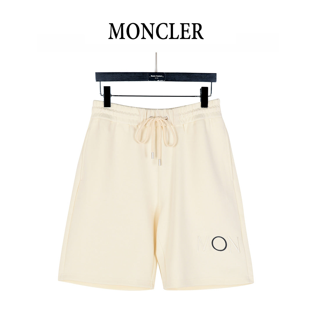 Moncler 26SS Shorts with Side Letter Logo & Back Pocket Badge Embroidery