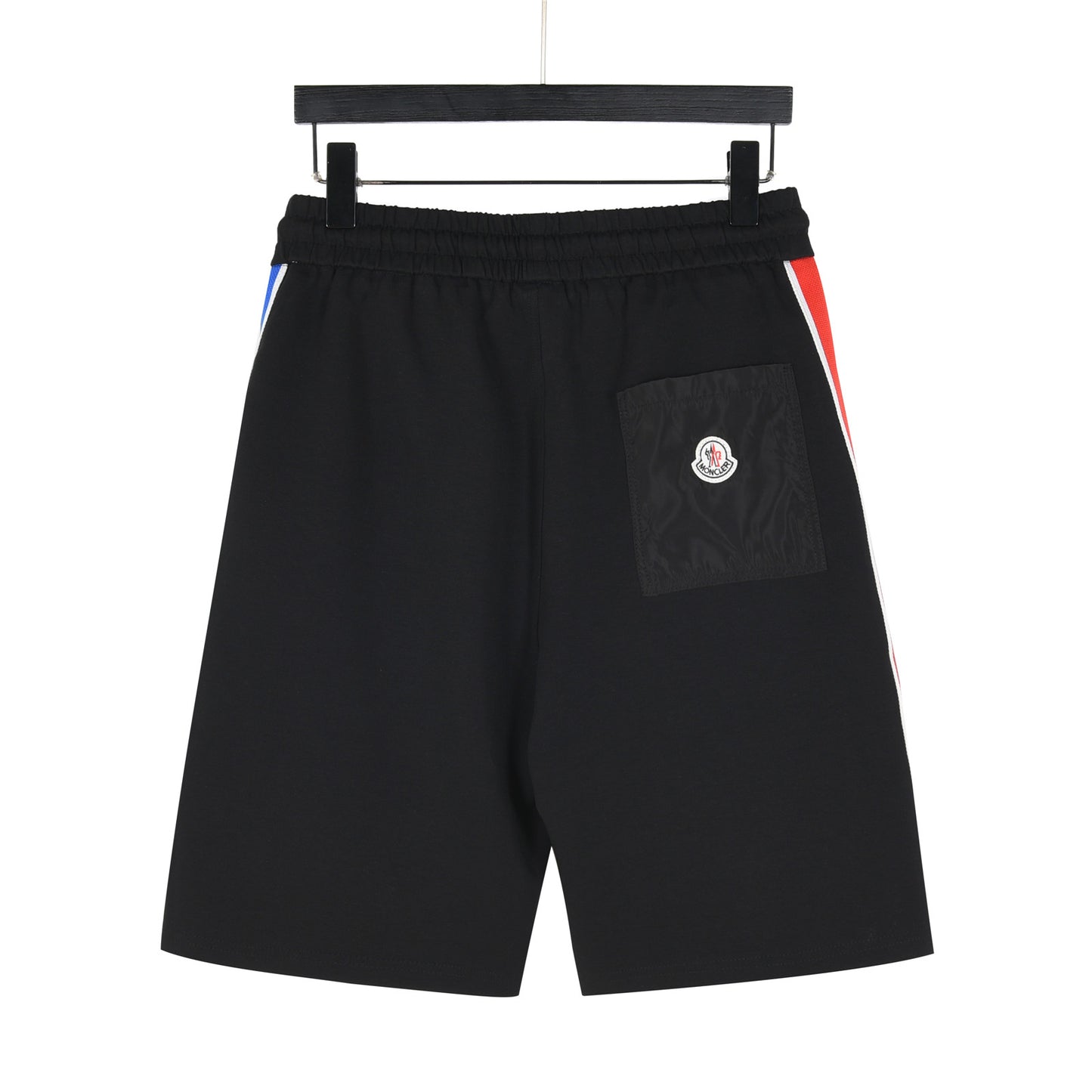 MONCLER 2026 SS New Side Webbing Red White Blue Letter Embroidered Shorts