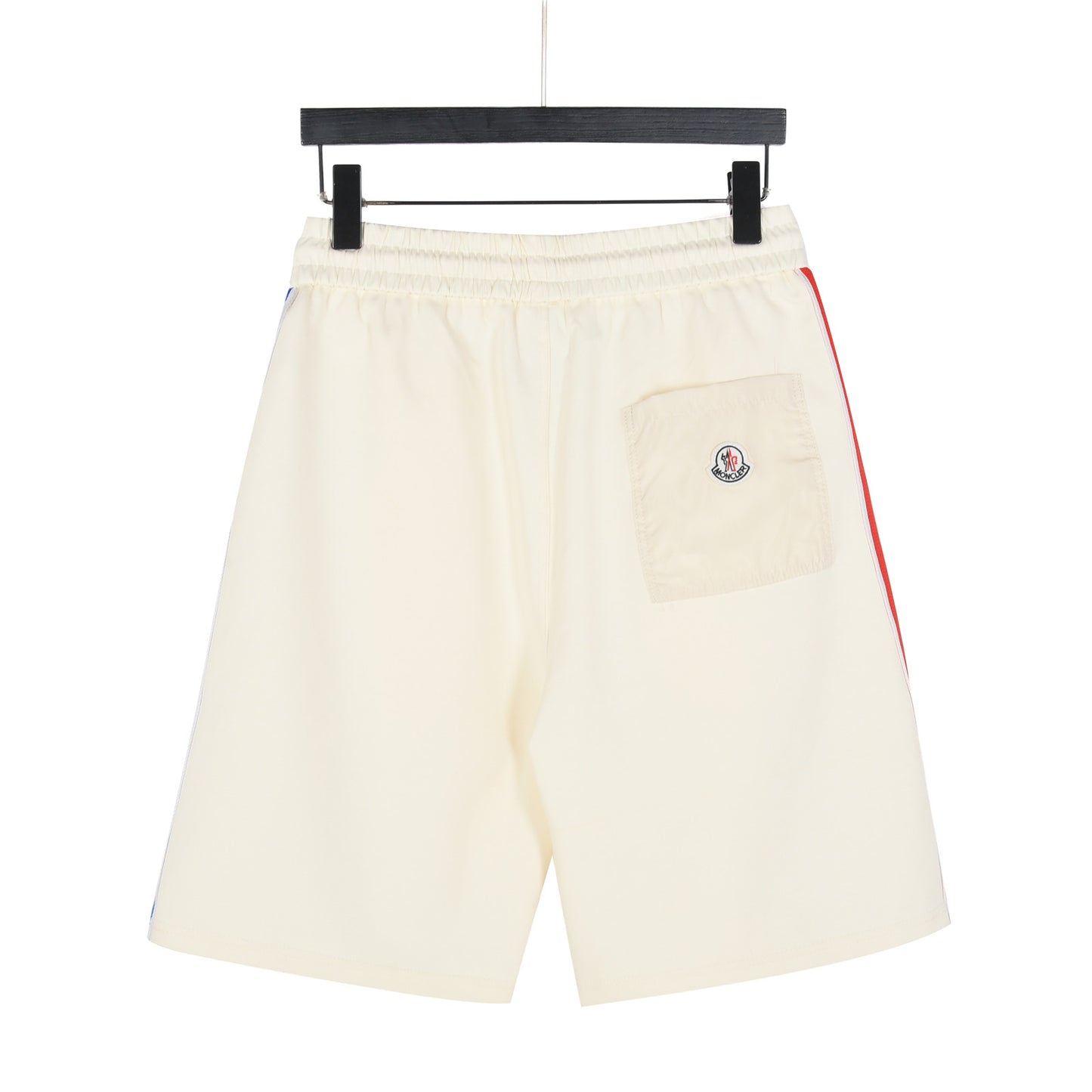 MONCLER 2026 SS New Side Webbing Red White Blue Letter Embroidered Shorts