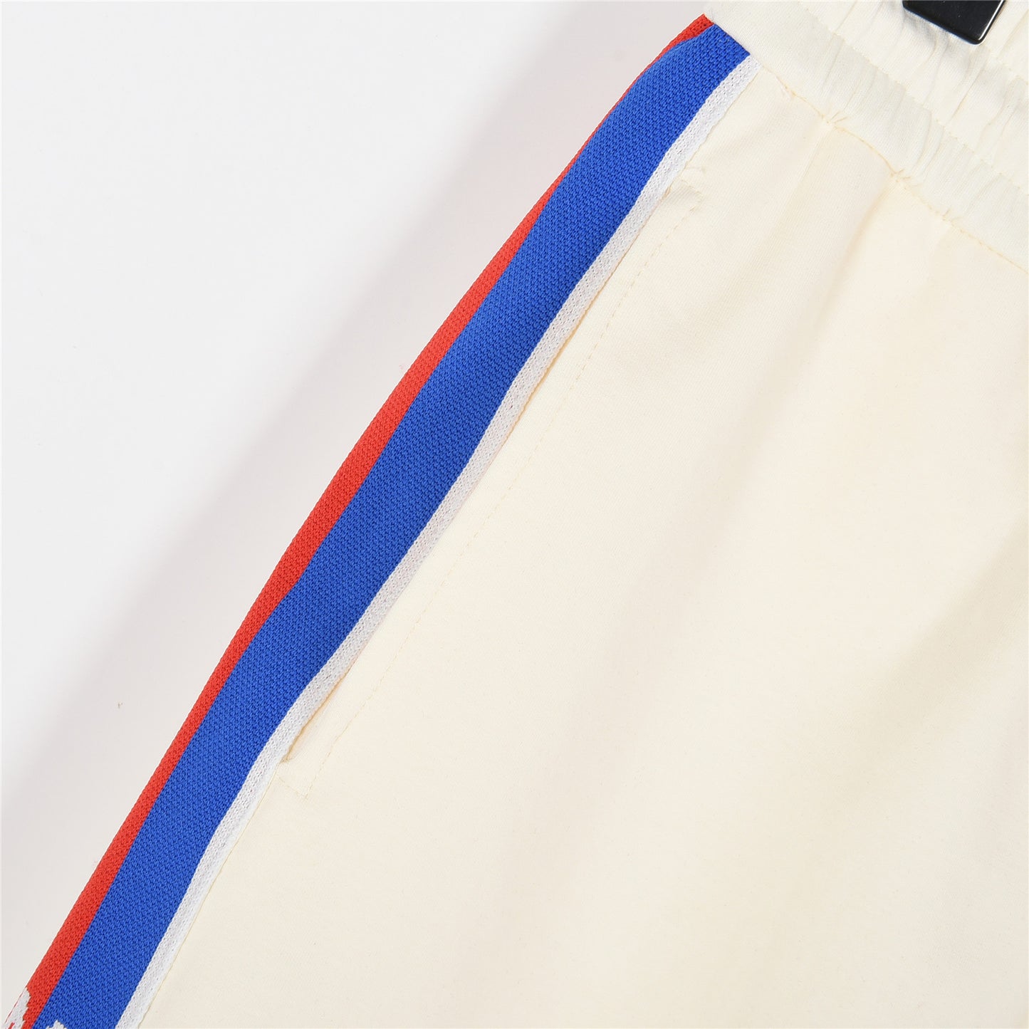MONCLER 2026 SS New Side Webbing Red White Blue Letter Embroidered Shorts