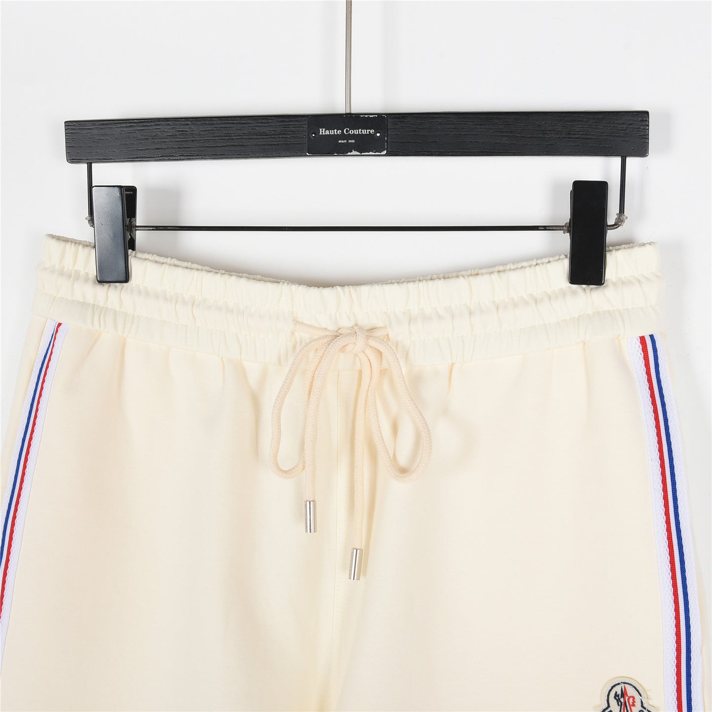 MONCLER 2026 SS New Side Webbing Red White Blue Letter Embroidered Shorts
