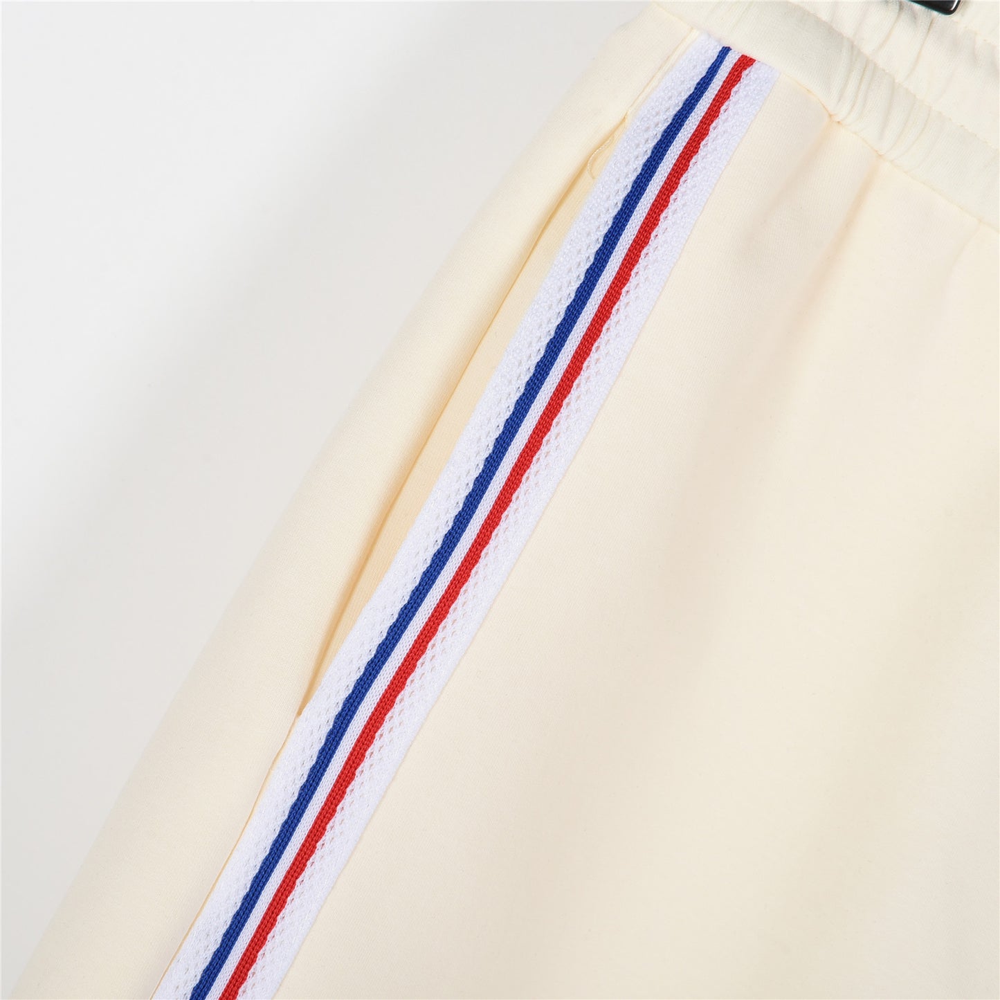 MONCLER 2026 SS New Side Webbing Red White Blue Letter Embroidered Shorts