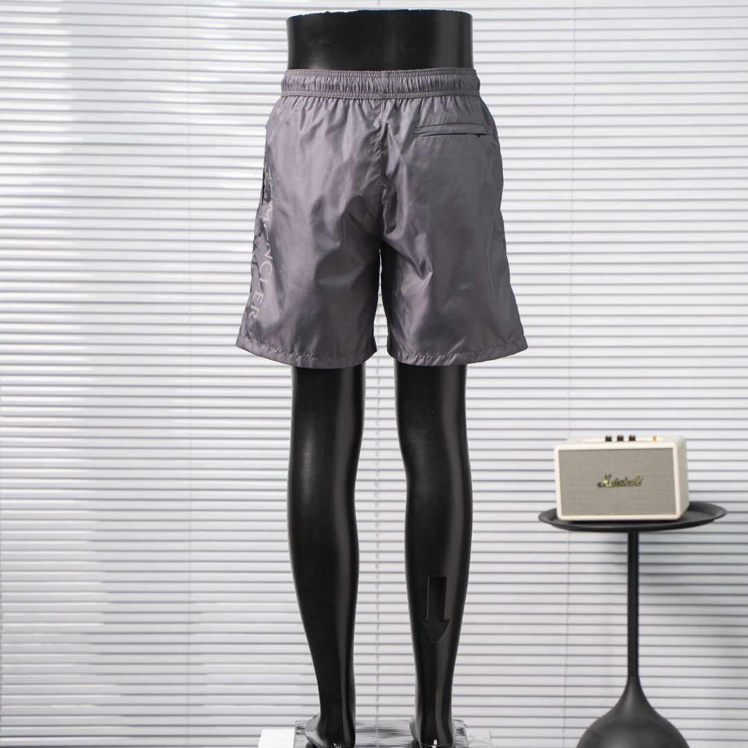 Moncler  Side Reflective Logo Print Shorts