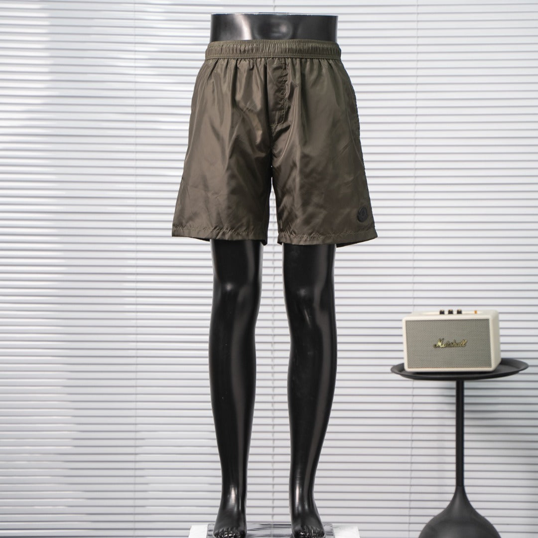 Moncler  Side Reflective Logo Print Shorts