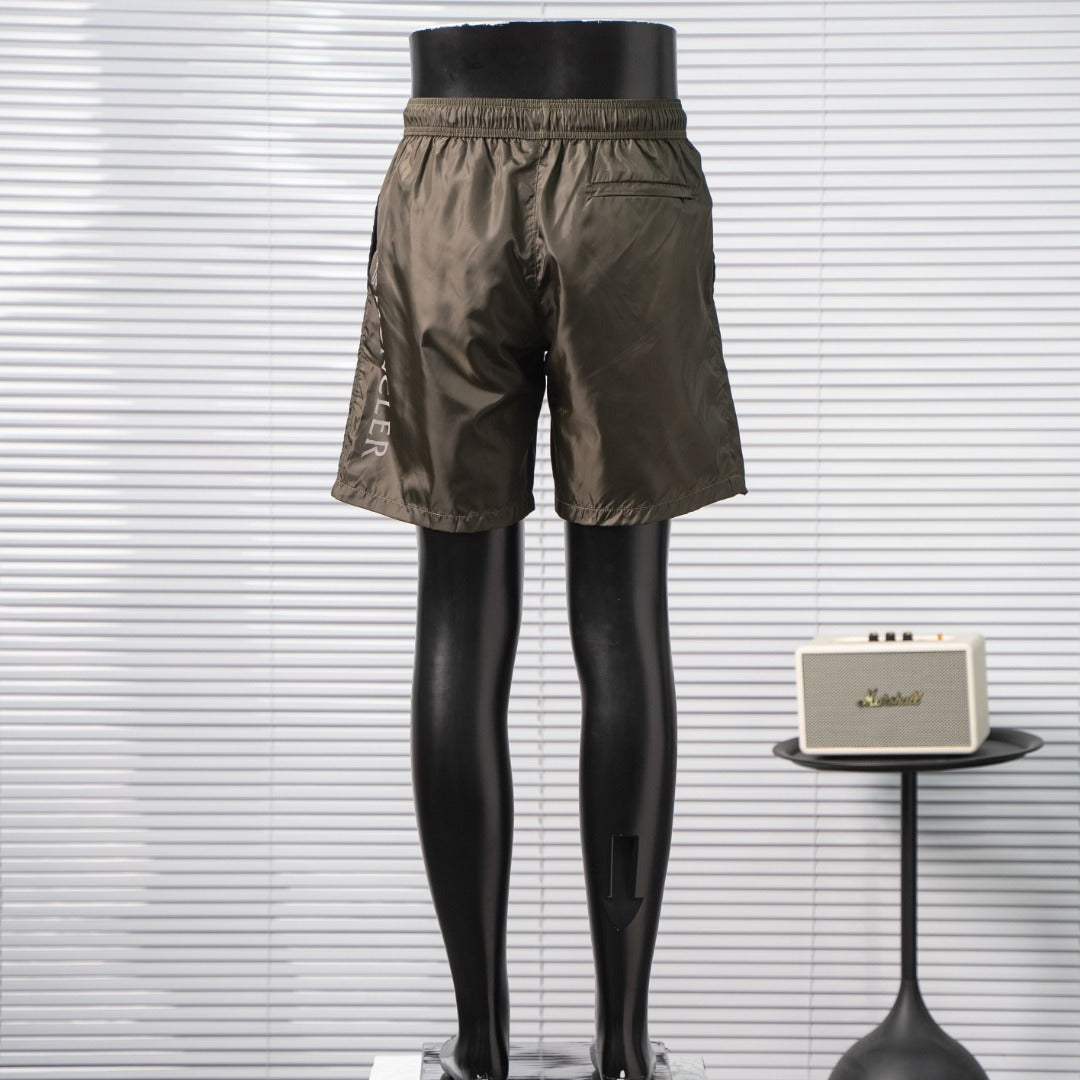 Moncler  Side Reflective Logo Print Shorts