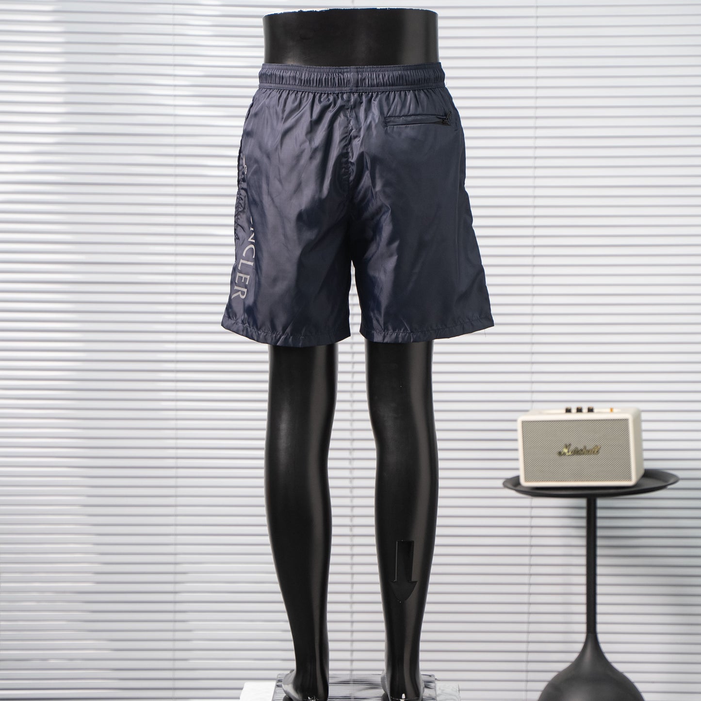 Moncler  Side Reflective Logo Print Shorts
